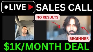 LIVE Beginner SMMA Sales Call 1k Close [upl. by Brookner]