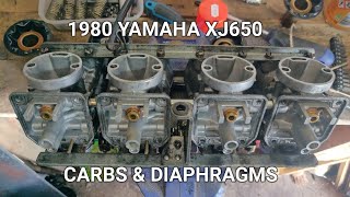 1980 Yamaha XJ650 Carbs amp Diaphragms [upl. by Lesslie519]