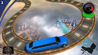 😱 Impossible Limo Driving Simulator  Extreme Car Tracks Stunts 3D  Android GamePlay 3 [upl. by Eened]