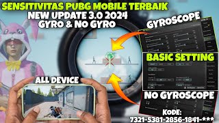 NEW UPDATE 30 SENSITIVITAS PUBG MOBILE TERBAIK AIM SUNTIK AKURASI GYRO amp NO GYRO 2024 [upl. by Casabonne]