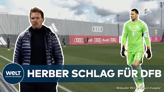 EMVorbereitung Manuel Neuer fehlt bei wichtigen Testspielen gegen Frankreich und die Niederlande [upl. by Hochman]