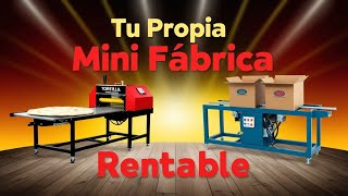 TOP 22 MÁQUINAS RENTABLES para Montar tu MINI FÁBRICA 💡  pequeñas ideas de Negocios Rentables [upl. by Saqaw]