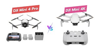 DJI Mini 4 Pro vs Mini 4K 📸🚁  Best Drone Comparison [upl. by Banyaz295]