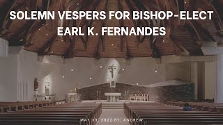 Solemn Vespers for Bishopelect Earl K Fernandes [upl. by Williamson]