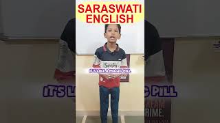 The Power of Kindness Daksh’s Inspiring Speech  Saraswati English YT [upl. by Tirrag]