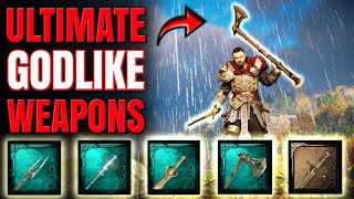 Assassins Creed Valhalla  The 5 STRONGEST WEAPONS and How To Get Them [upl. by Vivianna]