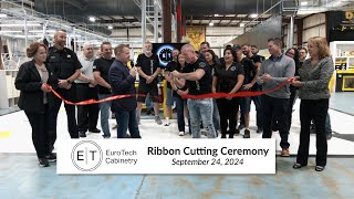 Romeoville Ribbon Cutting 2024  Eurotech Cabinetry [upl. by Corrie]