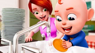 Clean Up Song  Wheres The Monkey  More Nursery Rhymes amp Kids Songs  Rosoo  Baby Songs [upl. by Annahsed412]