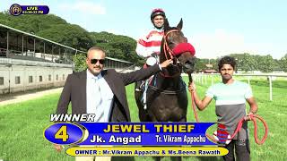 JEWEL THIEF with Angad up wins The Gool amp Soli Poonawalla Memorial Trophy 2024 RACE 66 [upl. by Callean]