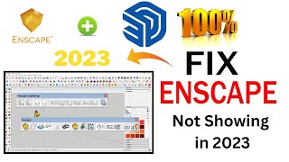 How to fix Enscape not showing in Sketchup 2023  Enscape extension not detected in SketchUp 2023 [upl. by Alamak]