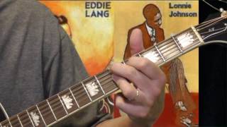 Lonnie Johnson amp Eddie Lang Guitar Lesson  Blue Room Part 2 [upl. by Nyladnewg]