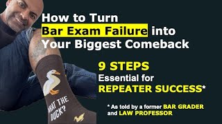 Failed the Bar Exam 9 Steps for Repeater Success [upl. by Cathey]