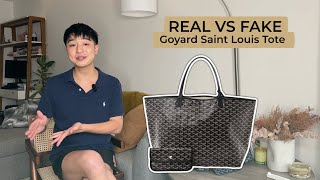 REAL VS FAKE Goyard Saint Louis Tote [upl. by Todd]