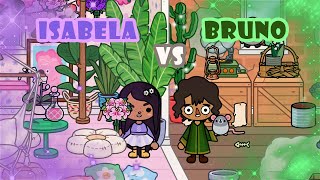 Sfida di arredamento su Toca Life World  🌺 Isabela VS bruno 🐭 [upl. by Imalda]