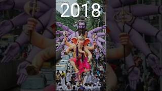 Mumbai cha maharaja 2015 to 2024 mumbaichamaharaja ytshorts viral trending ganpati shorts [upl. by Ammann]