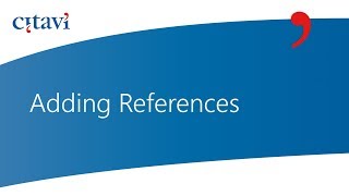 28 Adding References to Your Citavi 6 Project [upl. by Laetitia]