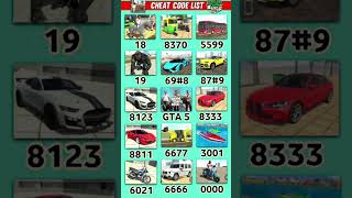 New cheat code list in Indian bike driving 3d gameviralvideo indianbikedriving3dallcheatcodeslist [upl. by Ocirrej]