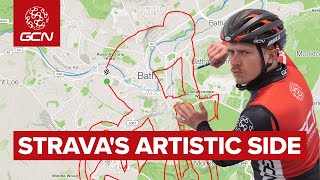 Putting Bikes On The Map  GCN Does Strava Art [upl. by Kenon]