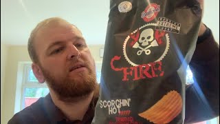 Seabrook Scorchin’ Hot Trinidad Scorpion Chilli Flavour Crisps  Review 🌶️ [upl. by Buckie]