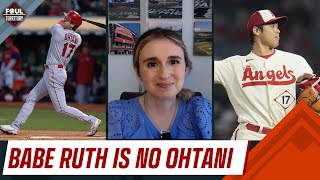 Sarah Langs says Shohei Ohtani is the bestbetter than even the Babe  Foul Territory [upl. by Anemij]