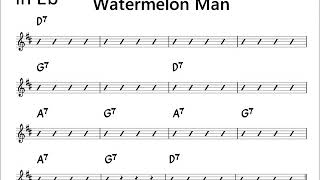 Watemelon Man  Solo Example  1 for Alto Sax [upl. by Rosinski426]