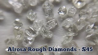 Alrosa Rough Diamonds 45 per carat अलरोसा रफ डायमंड 45 डॉलर  Chintan Dhola [upl. by Alyag]