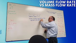 Volume Flow Rate vs Mass Flow Rate w Jim Bergmann [upl. by Nynnahs]