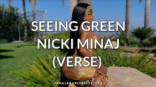 Nicki Minaj  Seeing Green Verse [upl. by Utir]