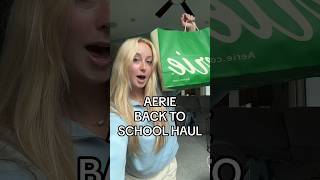 BACK TO SCHOOL AERIE HAUL backtoschool haul clothes clotheshaul aerie cuteclothes fitcheck [upl. by Chaffee]