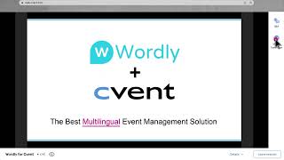 Wordly Translation and Captions for Cvent [upl. by Whiting]