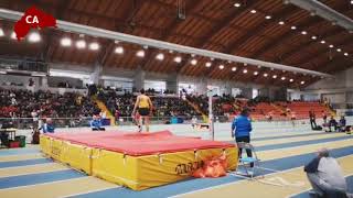 Indoor Ancona 2020 il salto di Gimbo Tamberi [upl. by Samul]