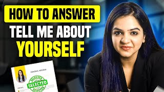 Interview Question  Tell Me About Yourself Best Answer For Freshers amp Experienced People [upl. by Werdnael]