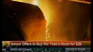 Amcor Offers To Buy Rio Tintos Alcan For 2B  Bloomberg [upl. by Eletnahc]