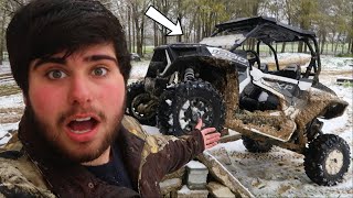 BRAND NEW RZR 1000 GOING CRAZY IN SNOW [upl. by Klara304]