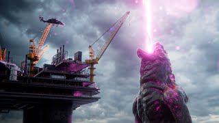 Godzilla Atomic Breath Scene 4K  Blender  Houdini [upl. by Romona]