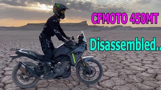 CFmoto 450MT Disassembled [upl. by Shaer]