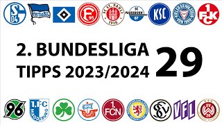 Bundesligatipps 2Liga  29Spieltag  Saison 20232024 [upl. by Butch]