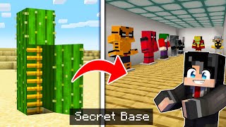 I Built a SUPERHERO Secret Base in Minecraft [upl. by Aelrac]