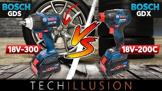 🔥BOSCH 18V Akku Schlagschrauber Vergleichstest😱  GDS 18V300 vs GDX 18V200  Vergleichstest [upl. by Etteniotnna]