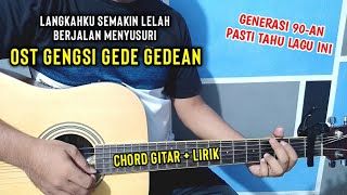 Ost Gengsi Gede Gedean Langkahku Semakin Lelah Berjalan Menyusuri  By Basri Regar [upl. by Auhso]