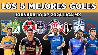 LOS 5 MEJORES GOLES DE LA JORNADA 10 APE 2024 [upl. by Matilde]