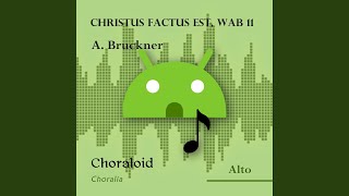 Christus factus est WAB 11 Alto Voice with metronome [upl. by Ahsekad]