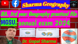 BA3rd year Geography practical file by Dr Gopal Sharma [upl. by Tchao]