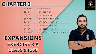 EXPANSIONS EXERCISE 3 A CHAPTER 3 CLASS 9 ICSE [upl. by Heindrick176]