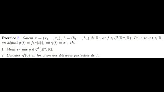 Différentielle de la composée de deux fonctions Ex 6 Série 3 de TD danalyse 5 SMA [upl. by Ramon]