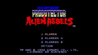 Super Probotector  The Alien Rebels  Super Nintendo Entertainment System  Intro amp Title Screen [upl. by Ahsilef887]