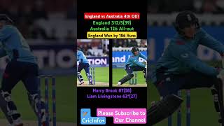 Australia vs England 4th ODI Highlights  Harry Brook Liam Livingstone Explosive Batting [upl. by Lynden112]