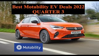 Best Motability EV Deals 2022 Quarter 3 [upl. by Billen]