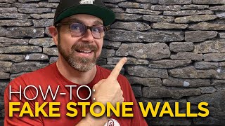 Easy amp Realistic Faux Stone Walls with Foam [upl. by Janaye]