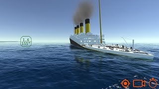 RMS Titanic Sinking But Good Graphics  Ship Handling Simulator  Ship Mooring 3D [upl. by Noir]